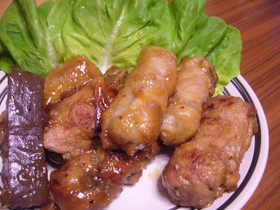 ✿コンニャクを豚肉で巻き巻き✿