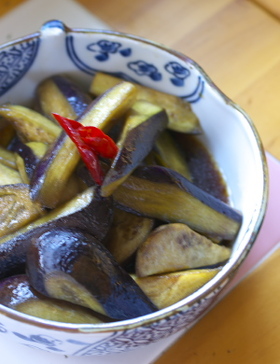 おばあちゃんの秋ナスの炒め物