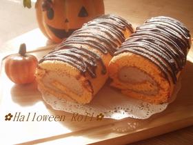 ✿ハロウィン　ロールケーキ✿