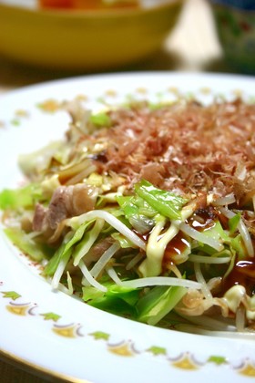 もやしとキャベツ炒め＊広島風お好み焼の味