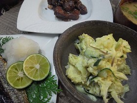 ミョウガとワサビで大人味のポテトサラダ