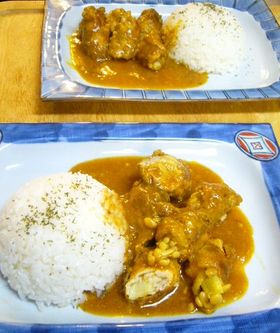 葱とえのきの豚肉巻きdeカレー