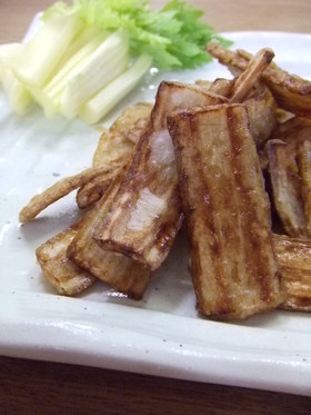 揚げごぼうの甘辛カレー