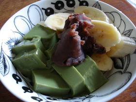 豆乳抹茶のババロア風