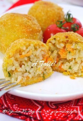 鮭とチーズのミルクライスコロッケ