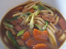 残ったカレーで簡単☆カレーうどん
