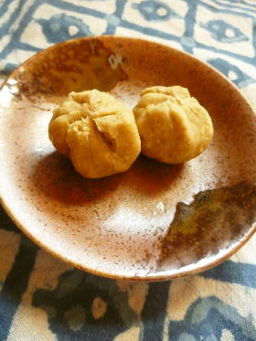 簡単…というか手抜きな 栗きんとんの茶巾