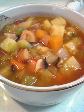 簡単だけど美味しいミネストローネ♪
