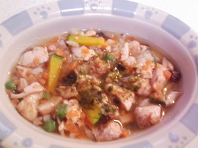 犬ご飯（鮭のハーブ茶漬け）
