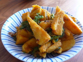 「野菜炒め作り」ゴーヤとお芋の味噌バター