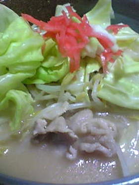 麺なしの豚骨ラーメン