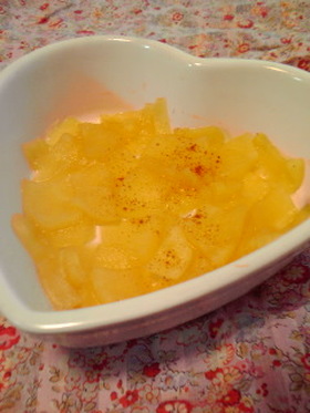 レンジで簡単☆りんごの甘煮