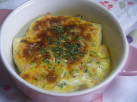 早うまっ☆豆腐のハムマヨ焼き♪