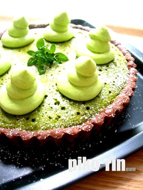 ★クリスマス抹茶チーズタルト★モミの木★