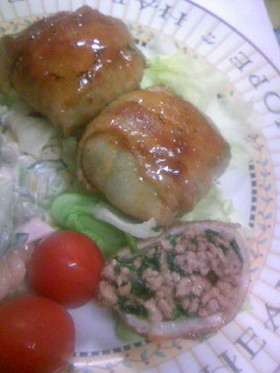 豚ボール☆焼肉のタレで照り焼き風