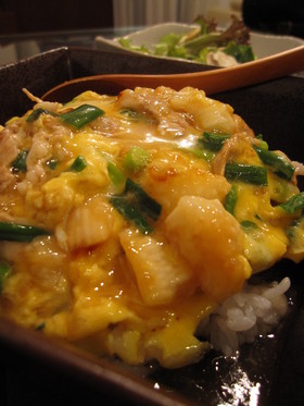 生姜餡で食べる～長芋シャキシャキ他人丼