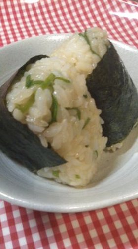 塩分かなり控えめ☆オリポン☆葱おにぎり