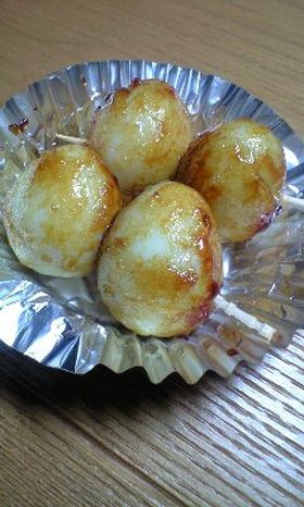 簡単お弁当★『うずら卵の照り焼き串』