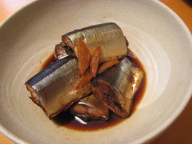 圧力鍋でさんまの黒酢煮