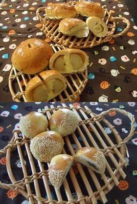 秋の味覚パン（リンゴ＆さつまいも&栗）