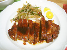 やわらか～！豚ステーキ赤ワイン漬
