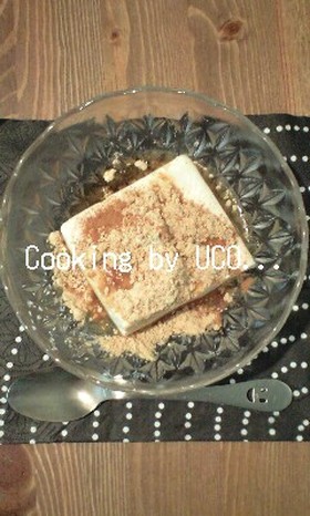 豆腐deスイーツ★メープルきなこがけ♪