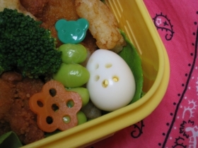お弁当に✿レースでおめかしうずら♡