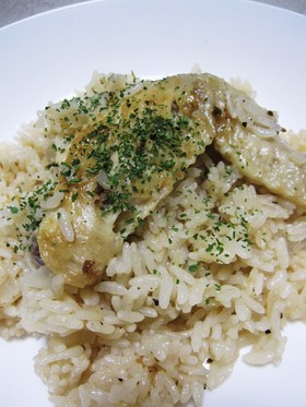炊飯器ｄｅスパイシーチキンピラフ♪