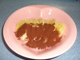 超簡単☆チョコなし☆ヘルシーチョコバナナ
