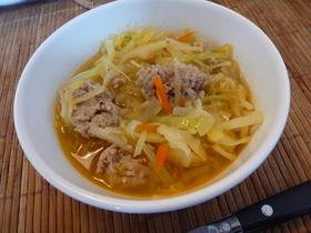 簡単☆肉団子とキャベツのスープ