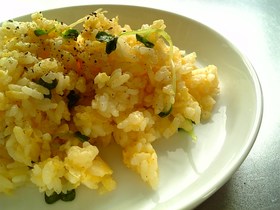 簡単♪オリーブ香る黄金チャーハン