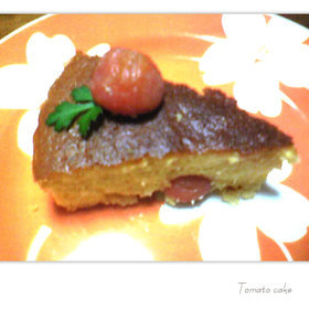 甘酸っぱい★トマトのふわふわケーキ