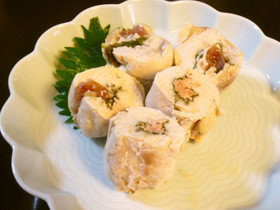 ヘルシー☆梅しそチーズ＆明太チーズチキン