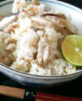 京の香 白だしで超簡単！松茸ごはん