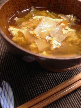 かんぴょうと卵のおつゆ