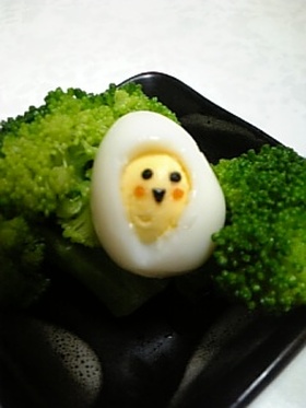 ハロウィンに簡単おばけ(キャラ弁)