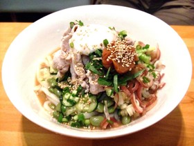 夏バテさんに☆さっぱり梅みそ冷汁うどん♪