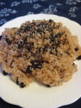 45分で失敗知らずのお赤飯(圧力鍋使用)
