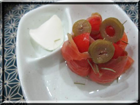 スモークサーモンのマリネ