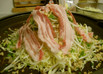 キャベツてんこ盛り広島焼き（お好み焼き）