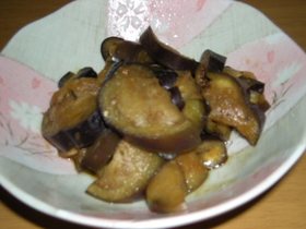 ナスのごまみそ和え