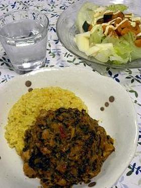ほうれん草とヨーグルトのカレー