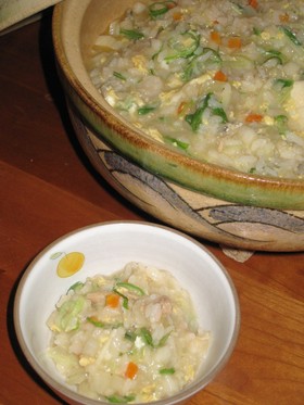 ツナと野菜の雑炊