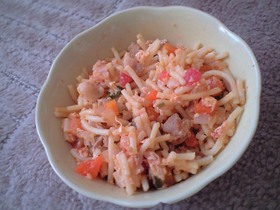 離乳食後期〜☆簡単ナポリタン風パスタ