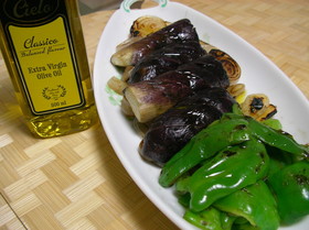 シンプル！蒸焼き野菜のオリーブオイルかけ
