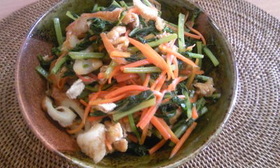 おばあちゃんの味、大根菜炒め