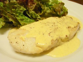 カレイのカレーマスタードソース