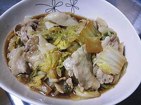 ウマ～～～白菜と豚バラの蒸し煮