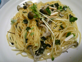 ＊松茸のお吸いものでお手軽和風パスタ＊