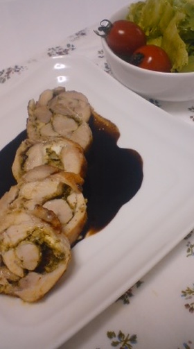 簡単☆フレンチ風チキンロール☆